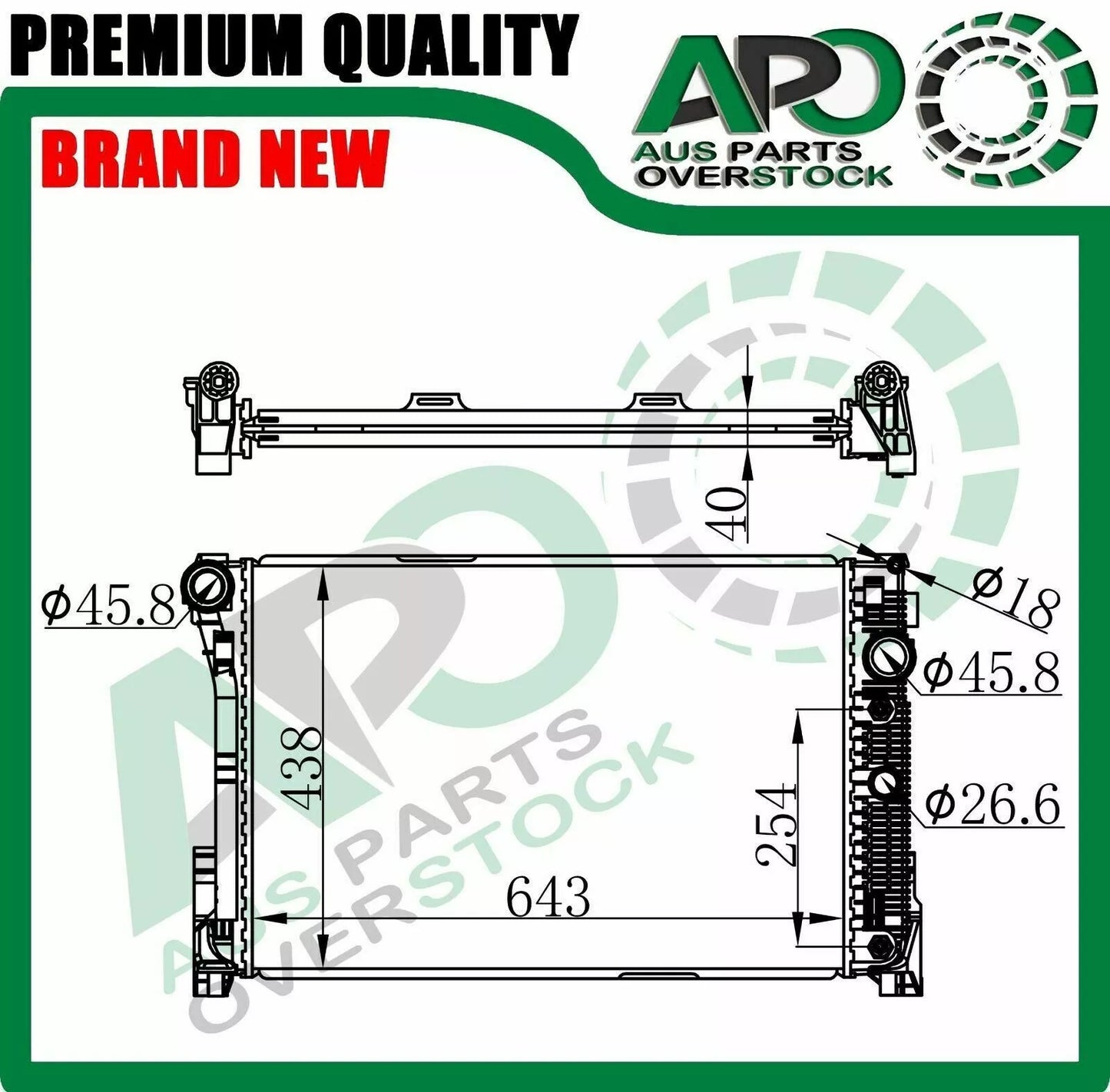 Radiator For MERCEDES GLK CLASS X204 GLK200 GLK220 GLK250 GLK300 320 350