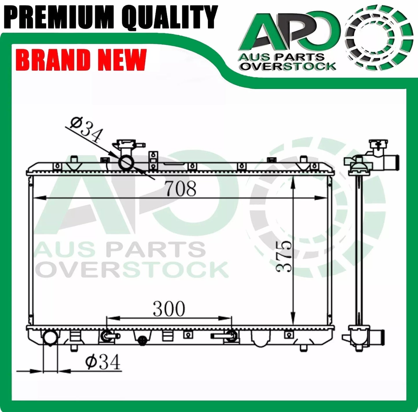 Radiator SUZUKI SX4 GY 1.6L Auto / Manual 2007-On