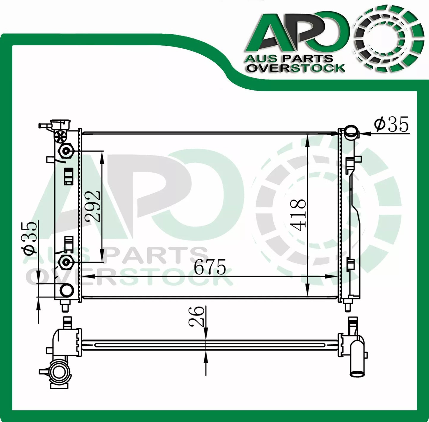 Radiator for HOLDEN Commodore VY V6 Auto & Manual 9/2002-3/2005
