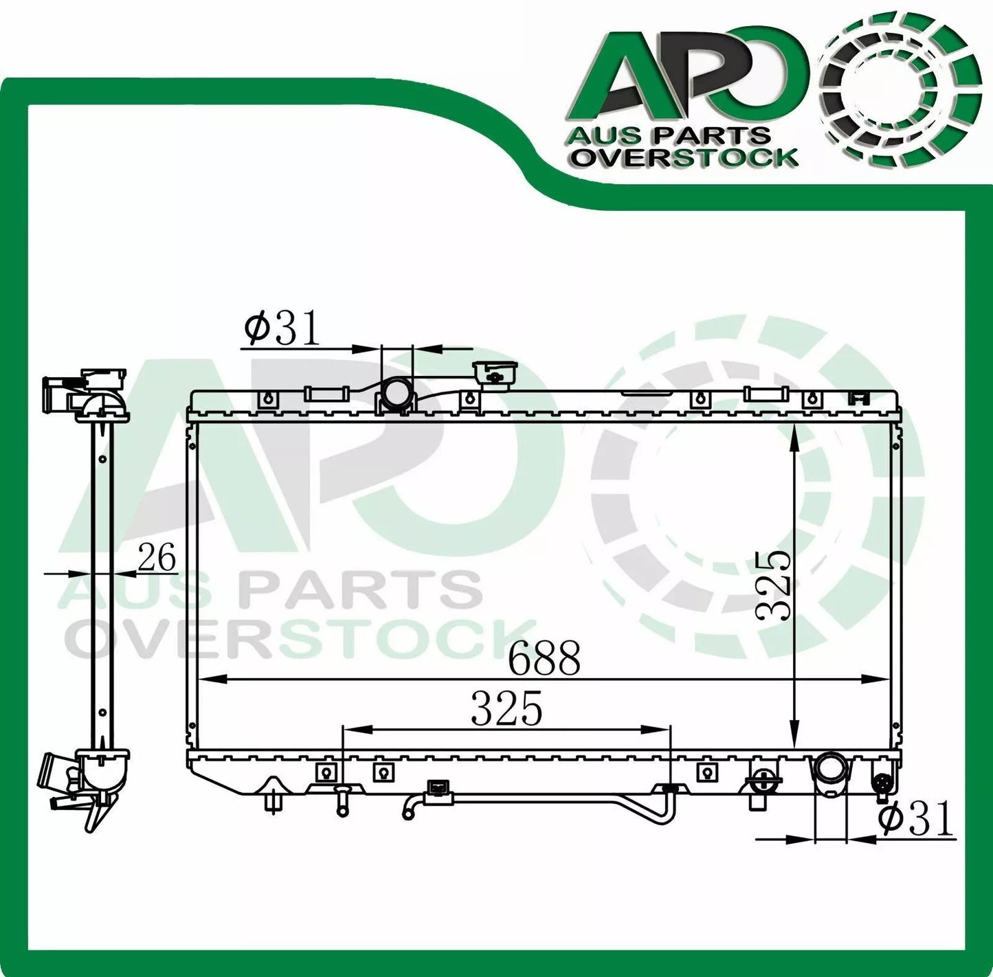 Radiator For TOYOTA CELICA ST182 ST184 ST185 Auto Manual 10/89-3/1994