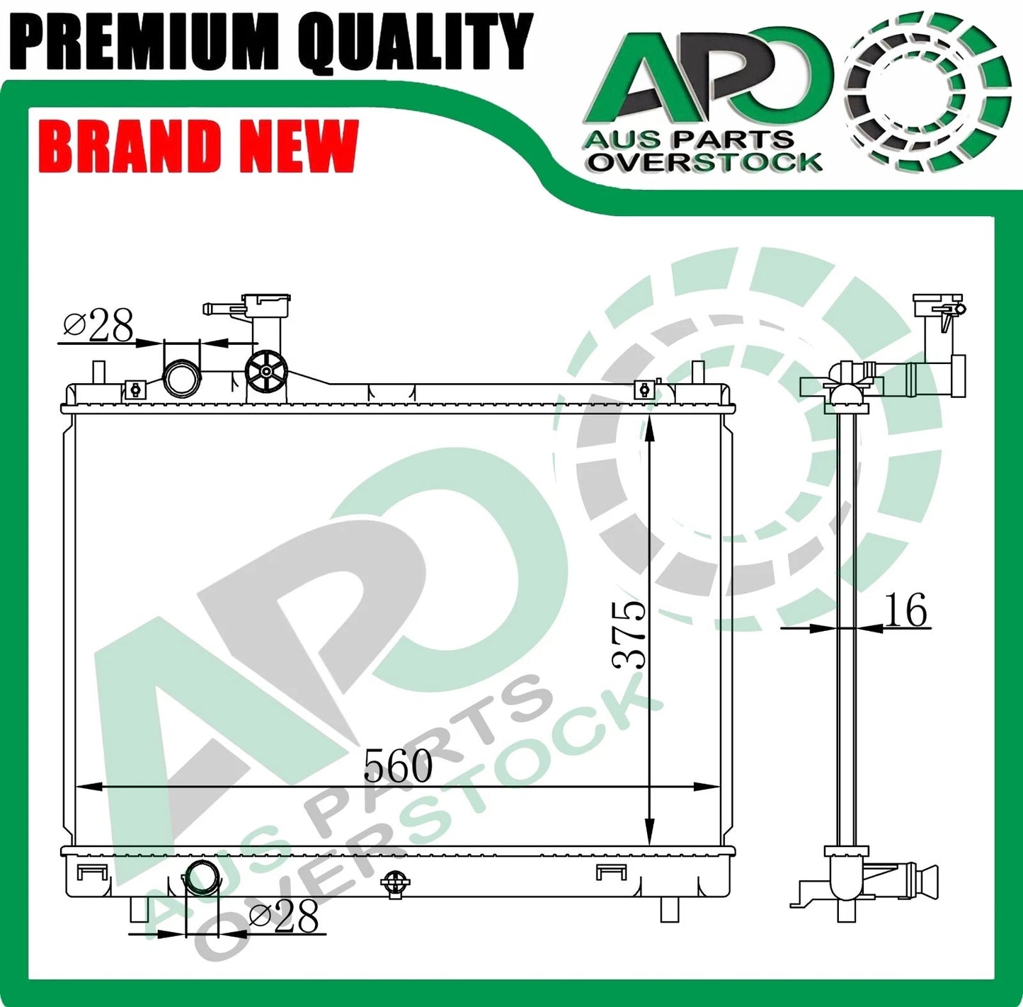 Radiator SUZUKI SWIFT AZ 1.0L 1.2L Petrol / Hybrid 2017-On