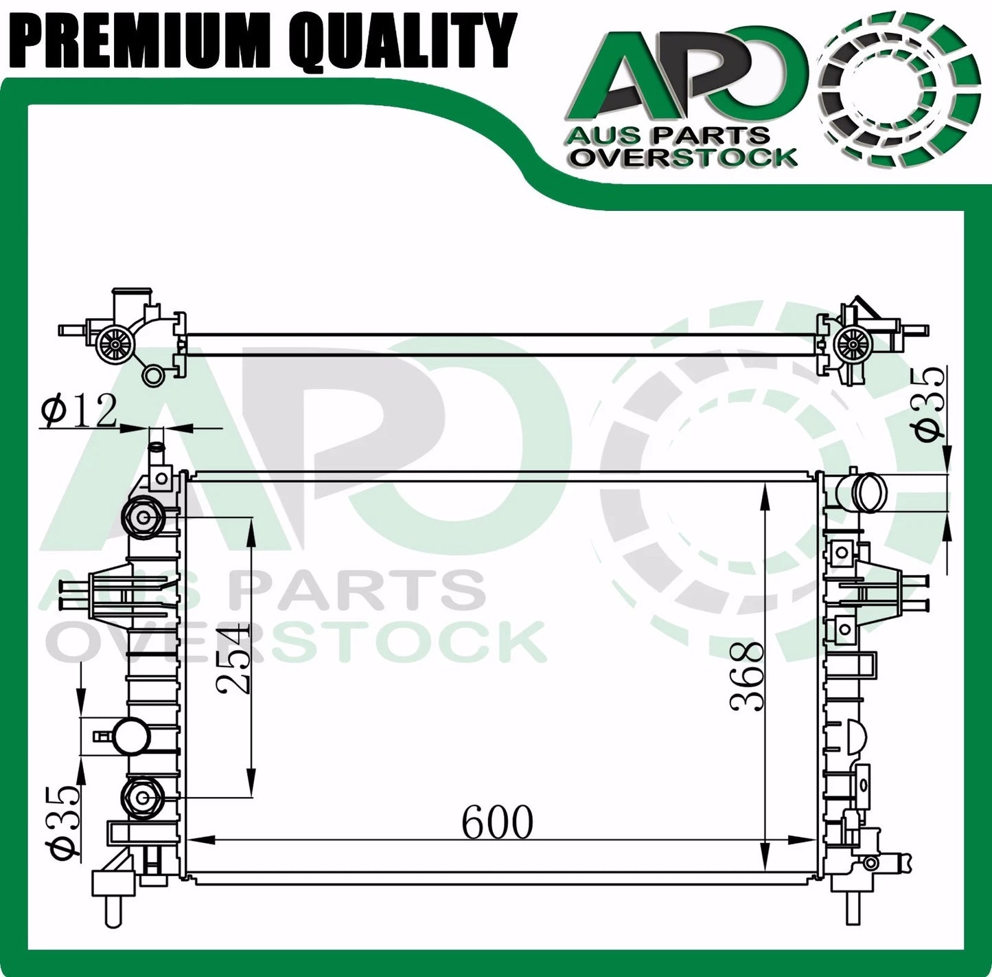 Radiator For HOLDEN ASTRA AH 1.8L 2.0T 2.2L Petrol Auto Manual 10/2004-On