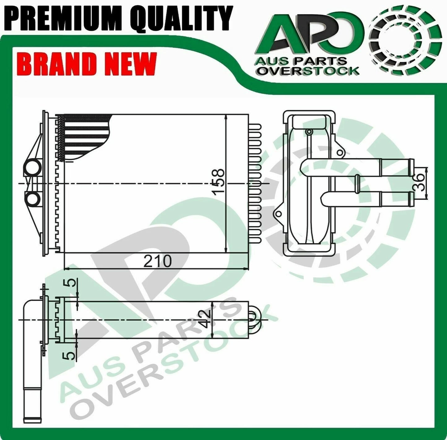 Heater Core For JEEP Cherokee KJ Petrol / Diesel 9/2001-2008
