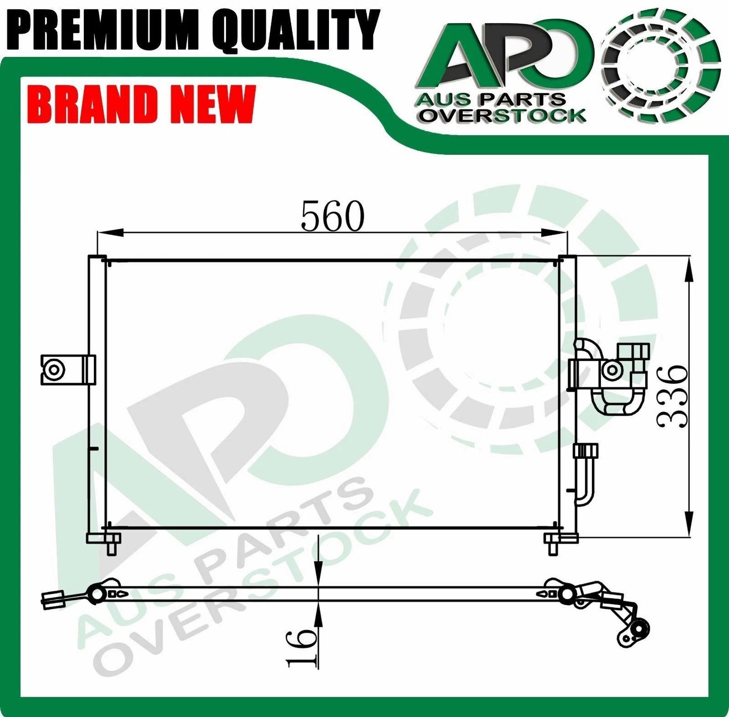Air Condenser for HUNDAI Excel X3 1.5L10/1994-6/2000