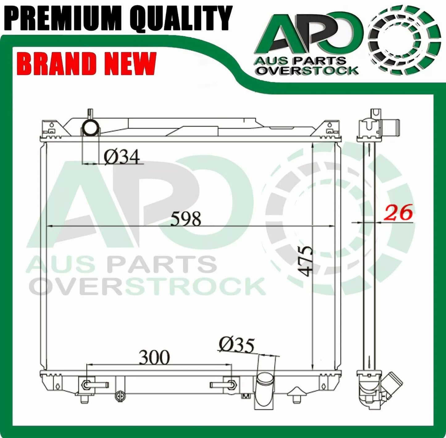 Radiator SUZUKI GRAND VITARA XL7 XL-7 2.7L Petrol 2001-2005