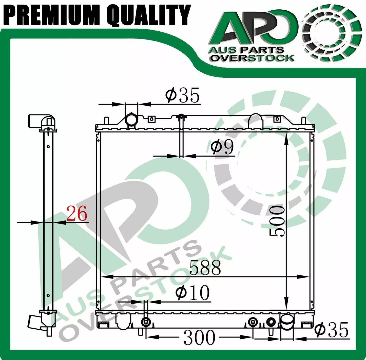 Radiator For Mitsubishi Delica L400 Express Starwagon WA 1994-2004