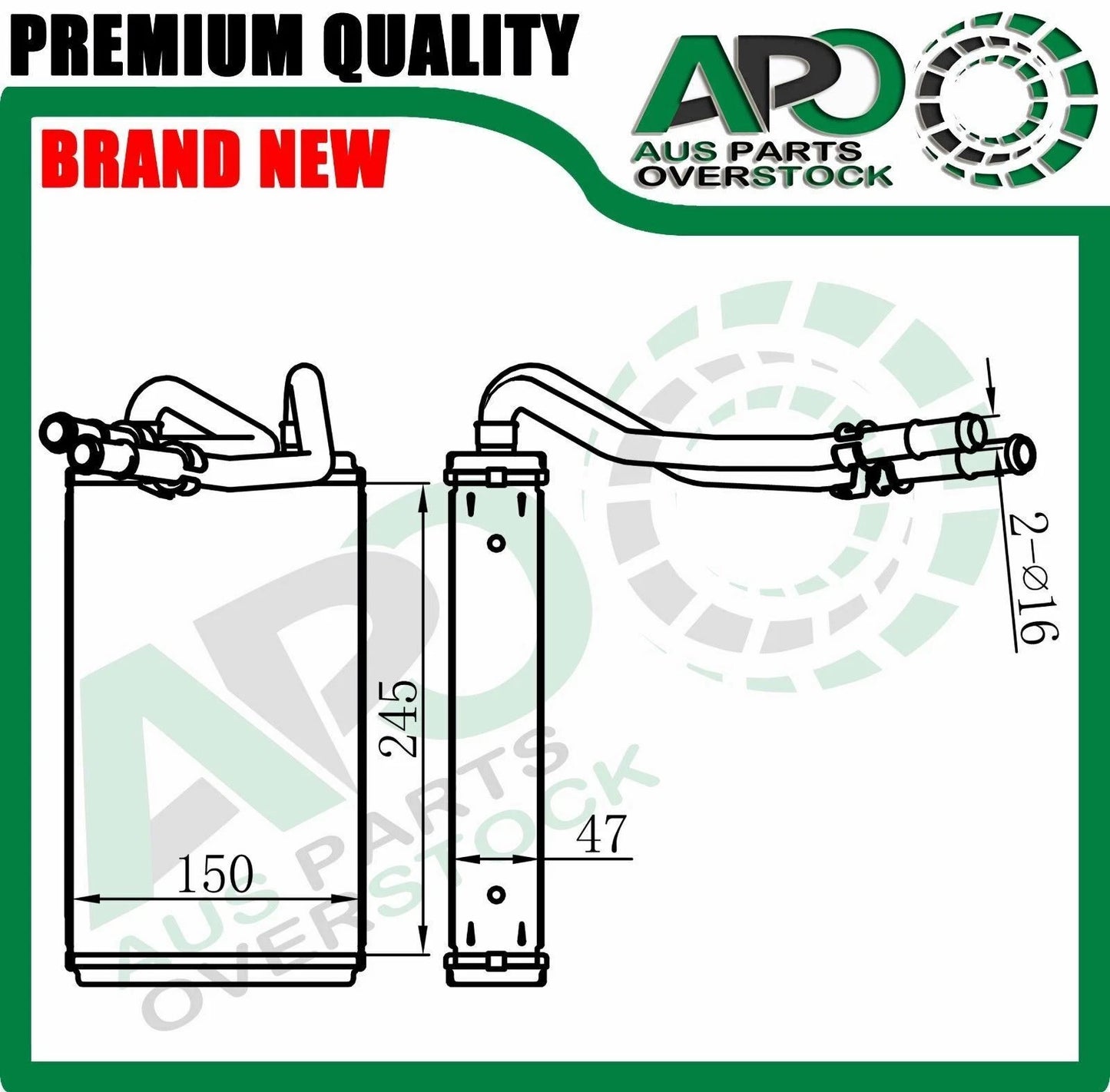 Heater Core For FORD TRANSIT VAN VH VJ 8/2000-8/2006 with A/C