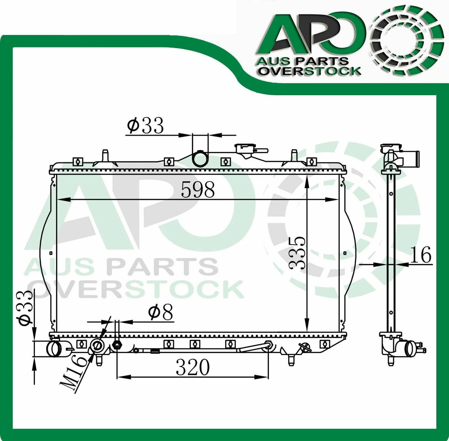 Radiator For HYUNDAI Excel X3 Auto Manual 7/1994-2000