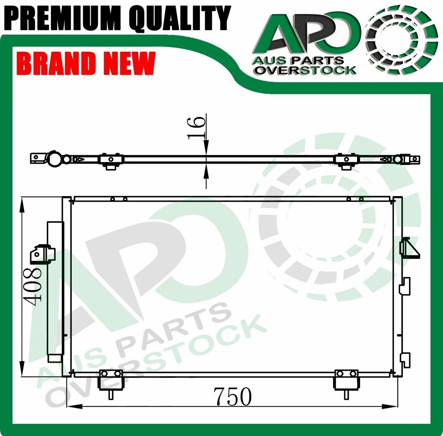 Air Condenser for TOYOTA RAV 4 ACA20R ACA21R ACA22R ACA23R 2000-2006