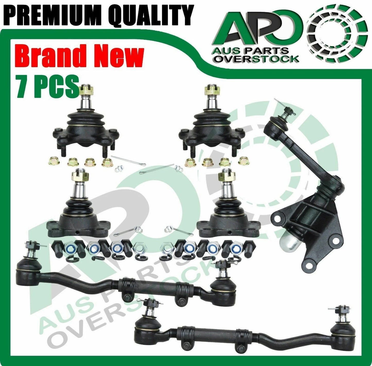 Ball Joints Idler Arm Tie Rod Ends Kit For Hilux 4Runner Surf LN107 LN111 LN130