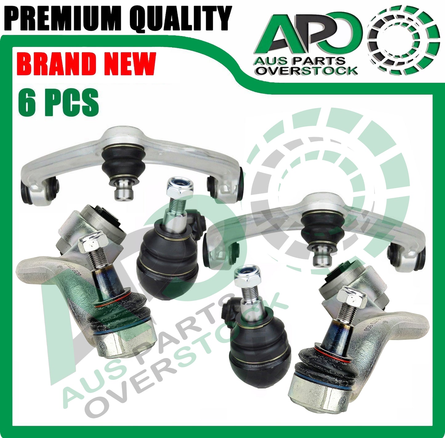 6PCS Set Front Upper Lower Control Arms Ball Joints For BMW X5 E70 X6 E71 E72 2007-2013