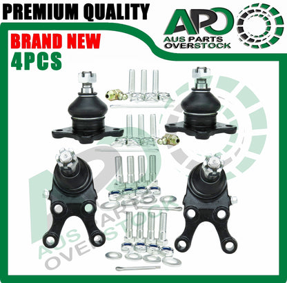 4Pcs Front Upper Lower Ball Joints For MITSUBISHI PAJERO NH NJ NK NL 4WD 91-2000