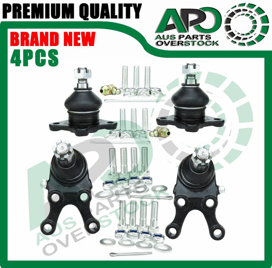 4Pcs Front Upper Lower Ball Joints For MITSUBISHI PAJERO NH NJ NK NL 4WD 91-2000