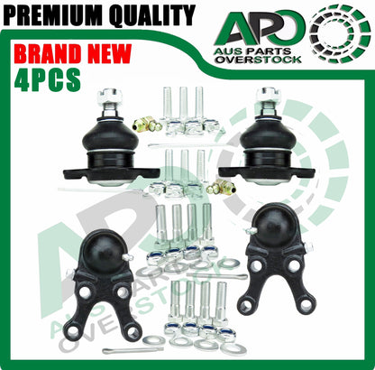 4Pcs Front Upper Lower Ball Joints For MITSUBISHI PAJERO NH NJ NK NL 4WD 91-2000