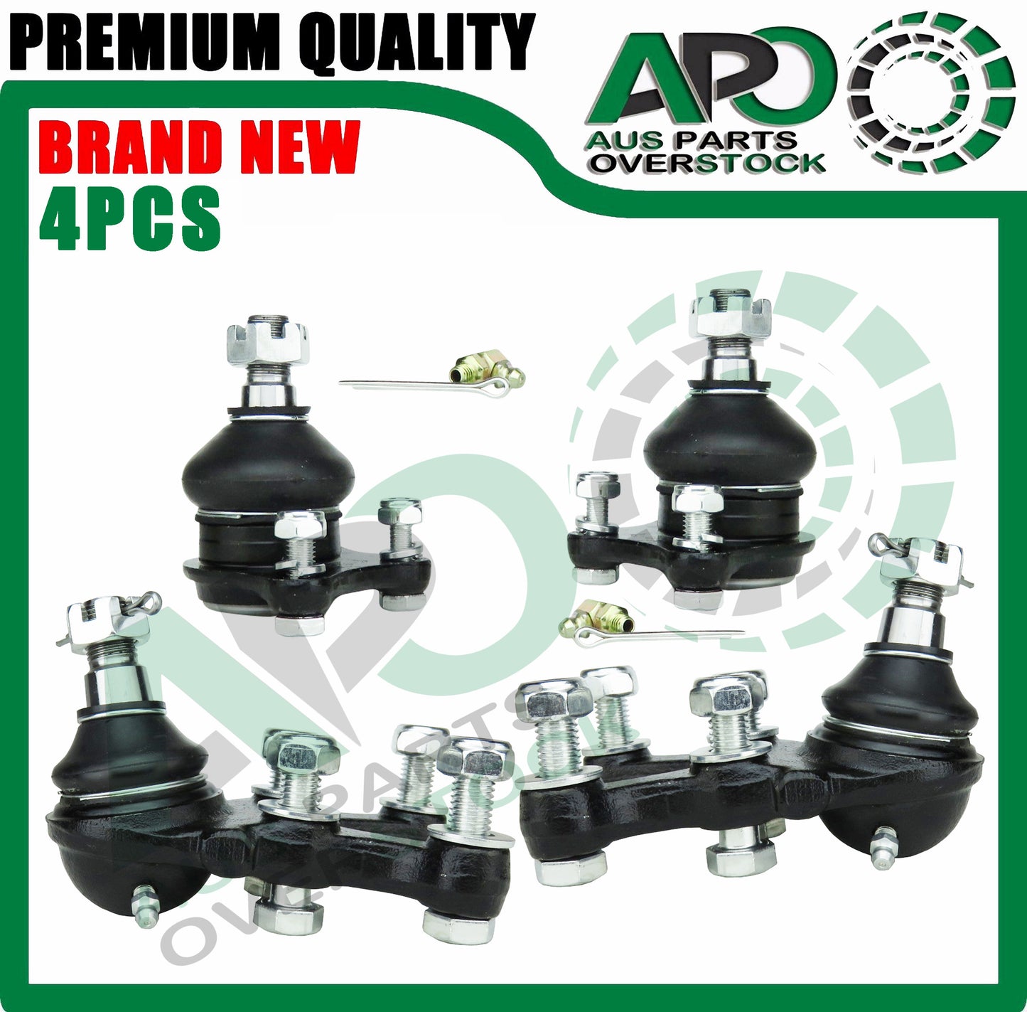 4Pcs Front Upper Lower Ball Joints For MITSUBISHI PAJERO NH NJ NK NL 4WD 91-2000