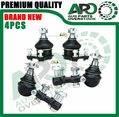 4Pcs Front Upper Lower Ball Joints For MITSUBISHI PAJERO NH NJ NK NL 4WD 91-2000