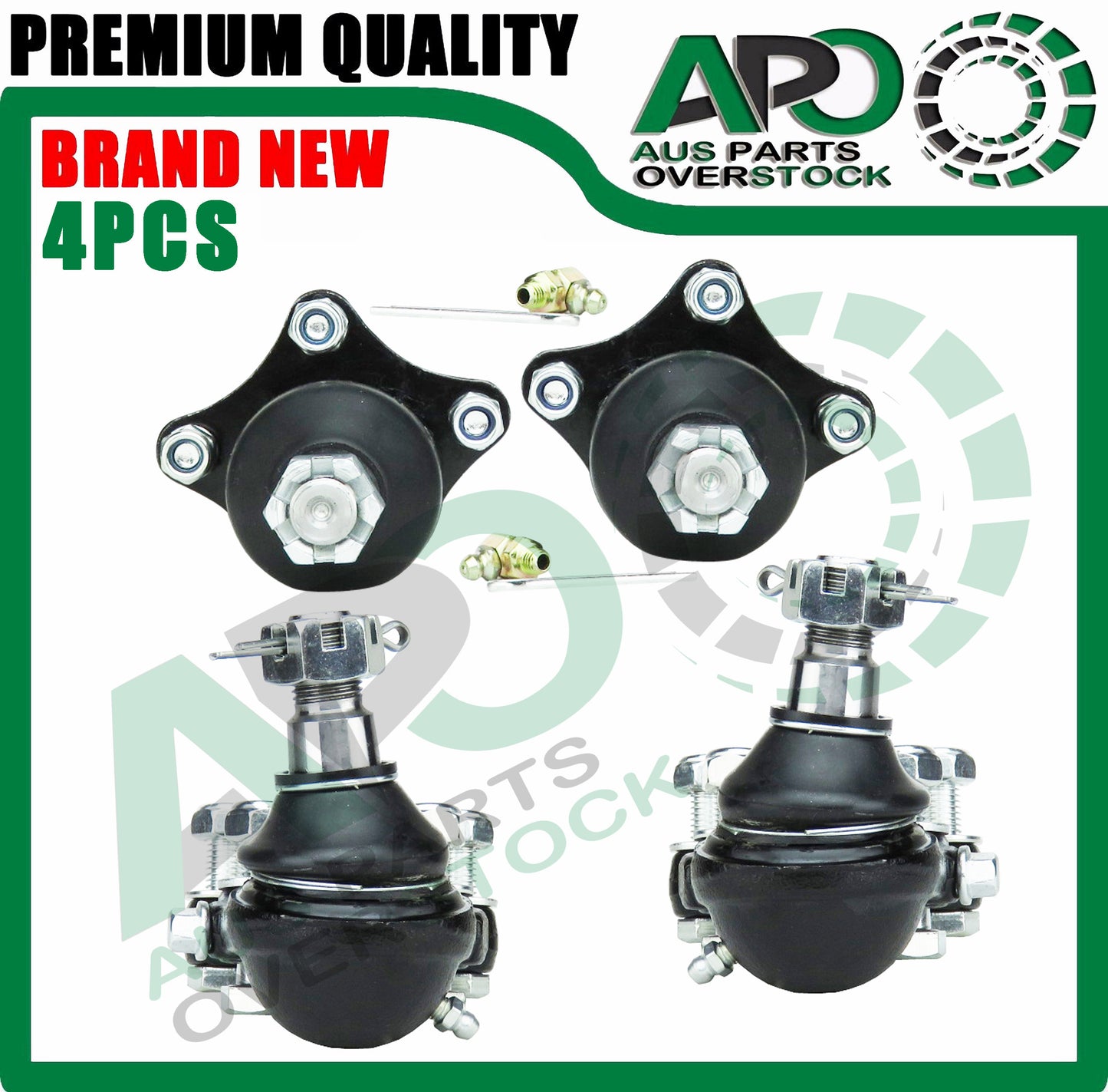 4Pcs Front Upper Lower Ball Joints For MITSUBISHI PAJERO NH NJ NK NL 4WD 91-2000