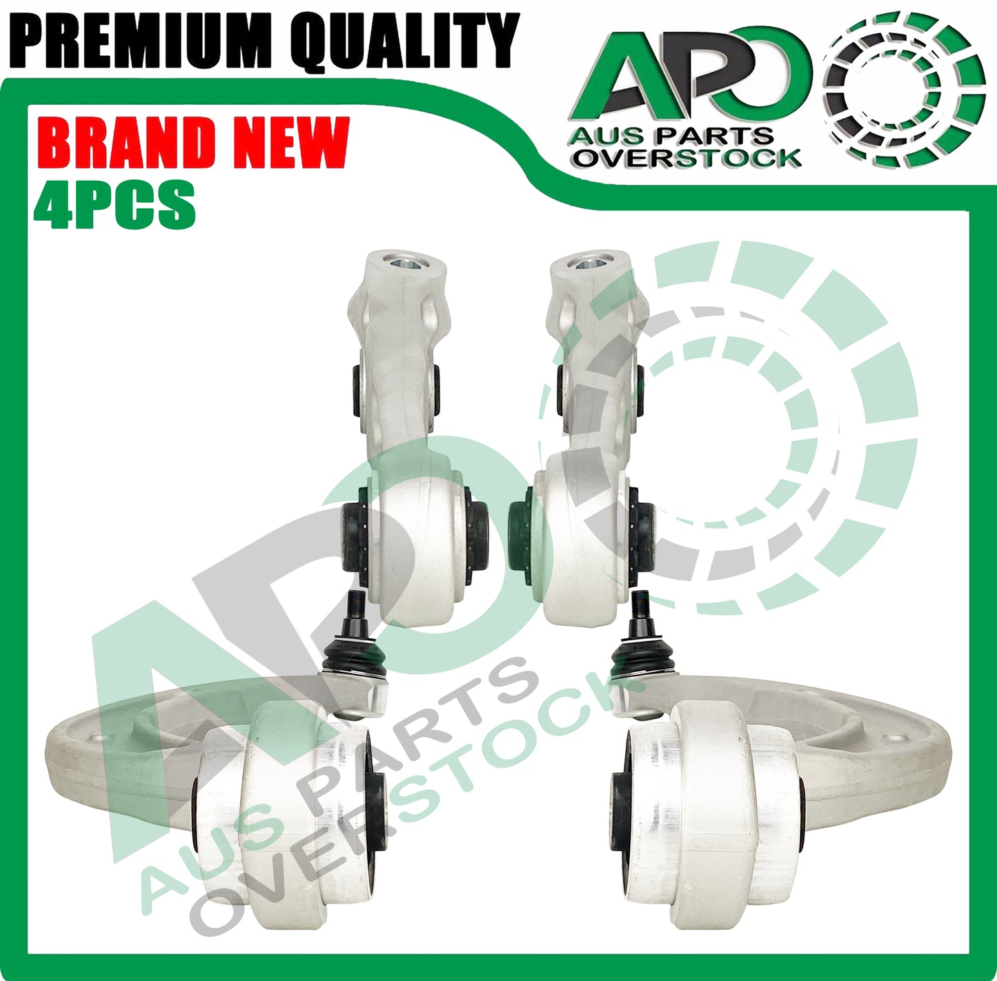 4PCS Front Lower Right Left Control Arms & Ball Joints Audi A4 S4 B9 2015-On