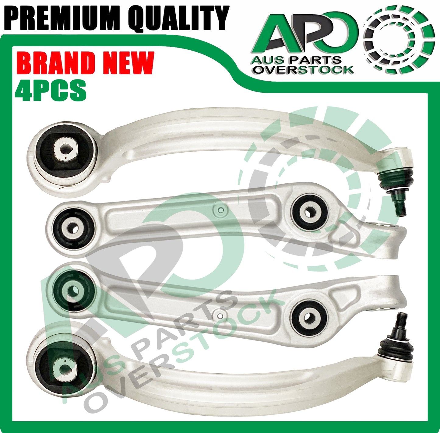 4PCS Front Lower Right Left Control Arms & Ball Joints Audi A4 S4 B9 2015-On