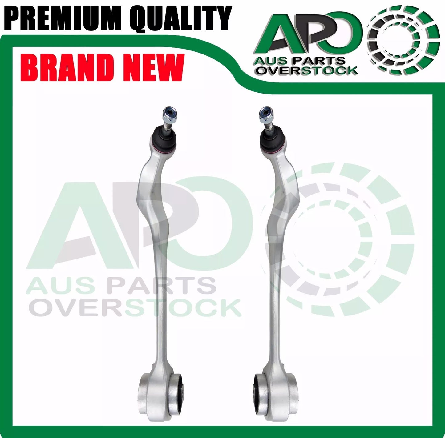 Front Lower Left & Right Curved Control Arms with Ball Joints for BMW E39