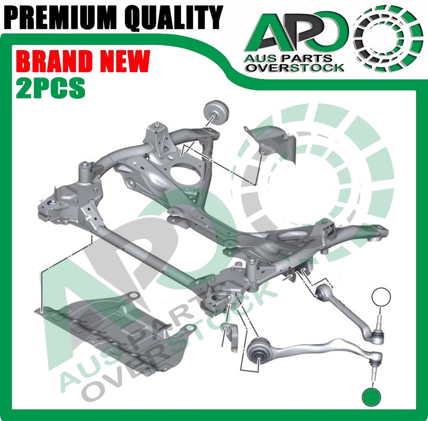 Front Lower Left Right Curved Control Arms for BMW 3 Series F30 F80 F31 F34