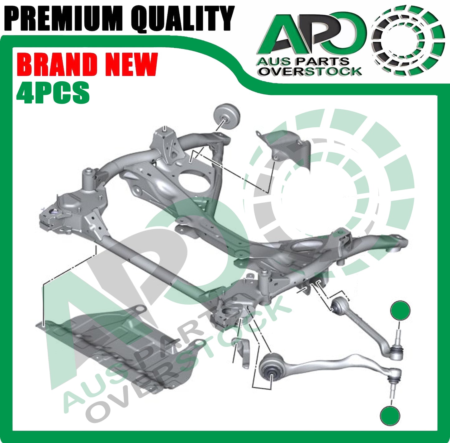 4PCS Front Lower Left Right Control Arms & Ball Joints for BMW 3 Series F30 F80 F31 F34