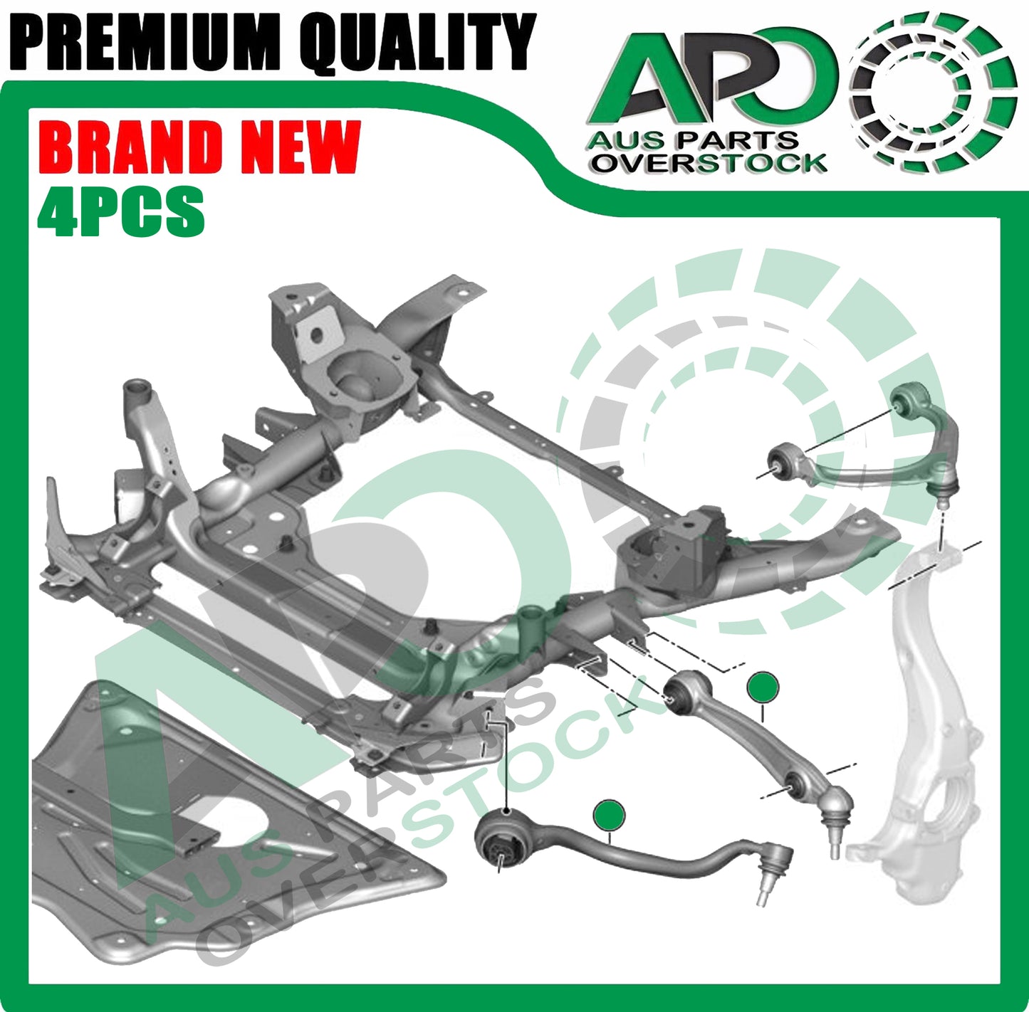 4PCS Front Lower Left & Right Control Arms For BMW X5 F15 F85 | X6 F16 F86