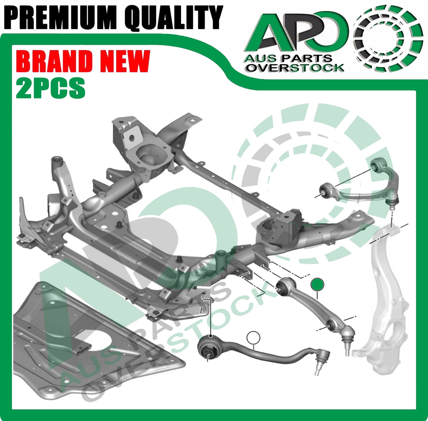 Front Lower Left & Right Straight Control Arms For BMW X5 F15 F85 | X6 F16 F86