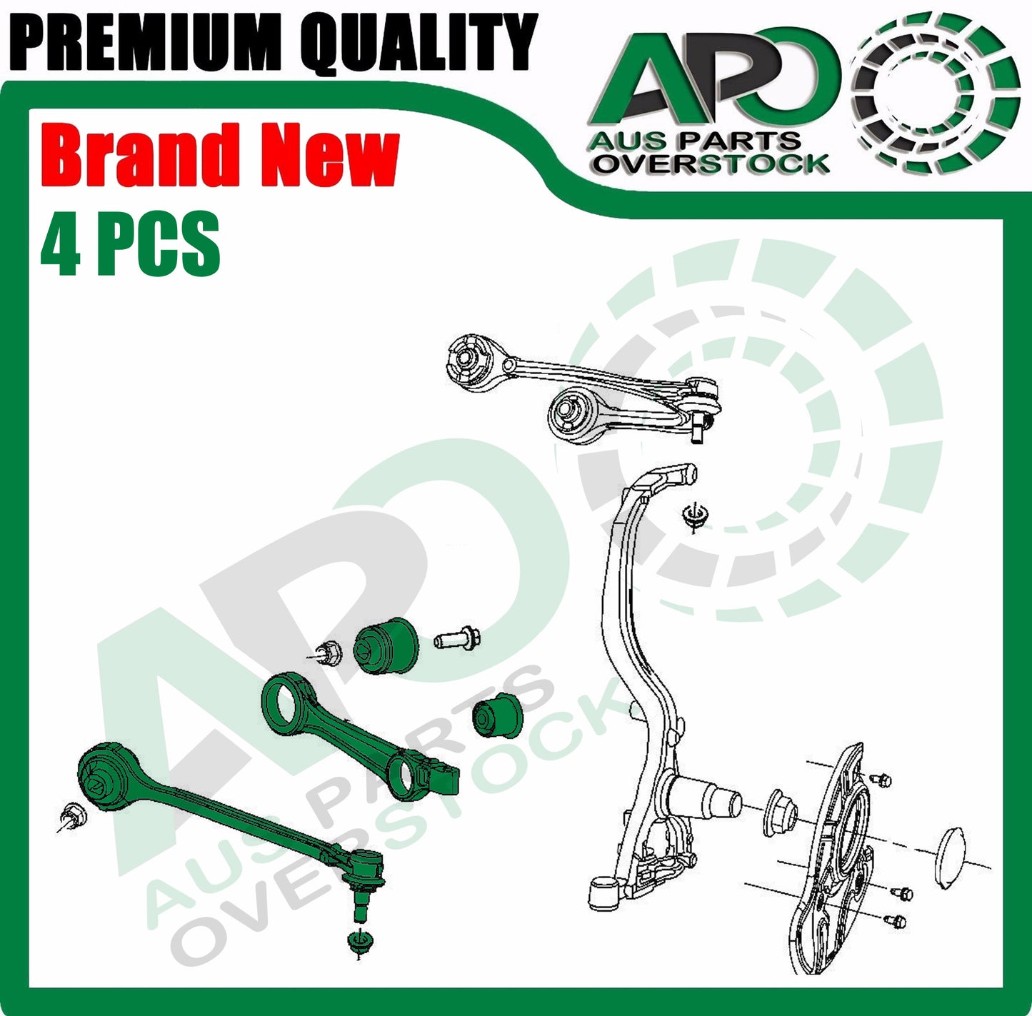 4PCS Front Lower Left Right Control Arms Ball Joints For Chrysler 300C 2005-On