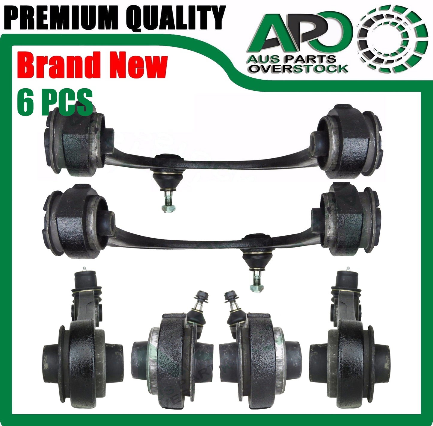 6PCS Front Lower Upper Left Right Control Arms Ball Joints Chrysler 300C 2005-2011