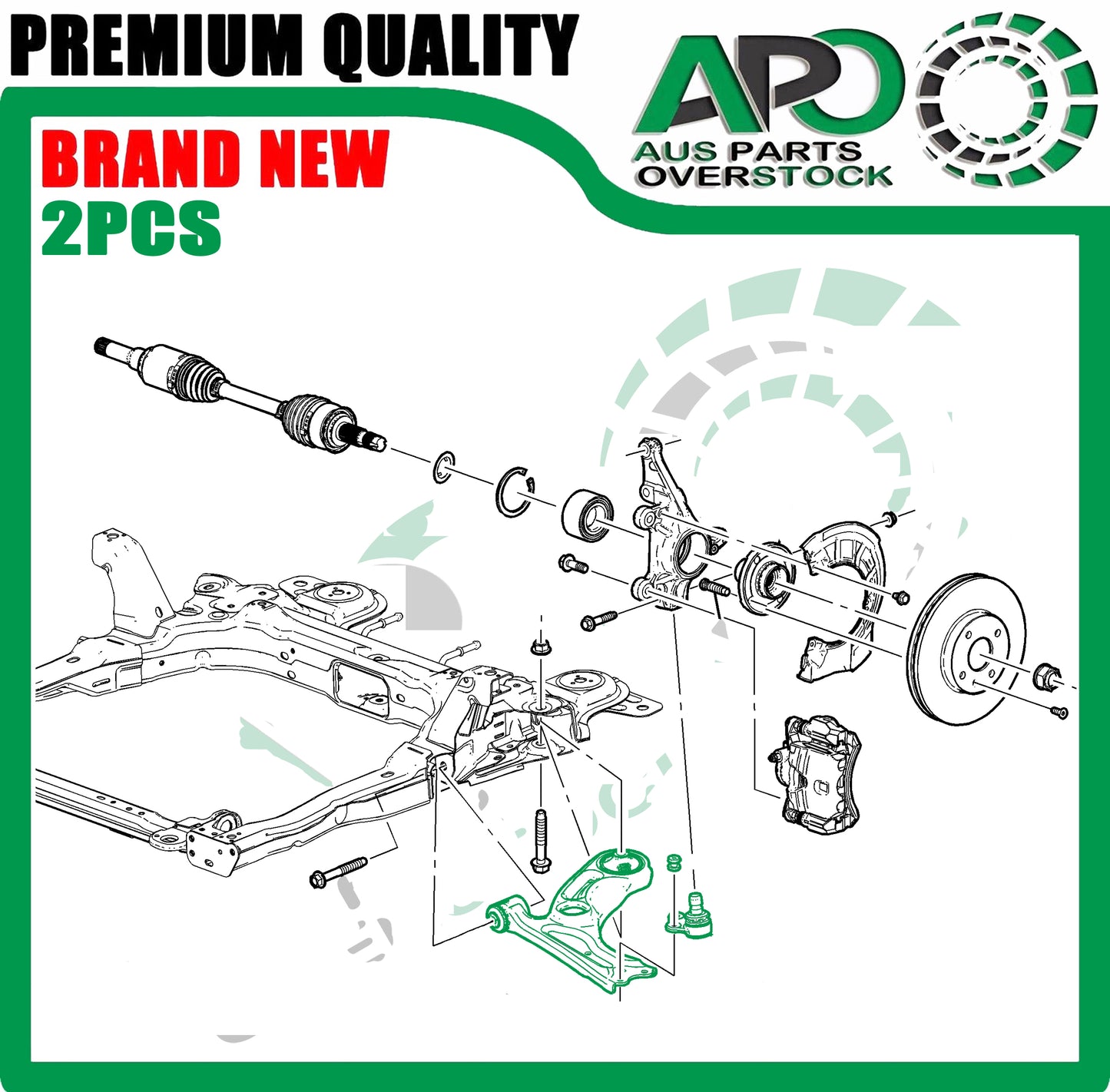 Front Lower Left & Right Control Arm & Ball Joint for Holden Barina TM 2011-2018