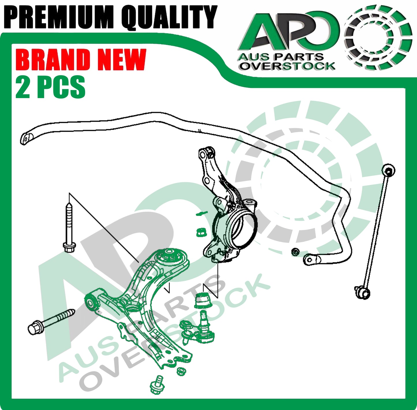 Front Lower Left & Right Control Arms Pair for Honda HRV HR-V RU 2014-On