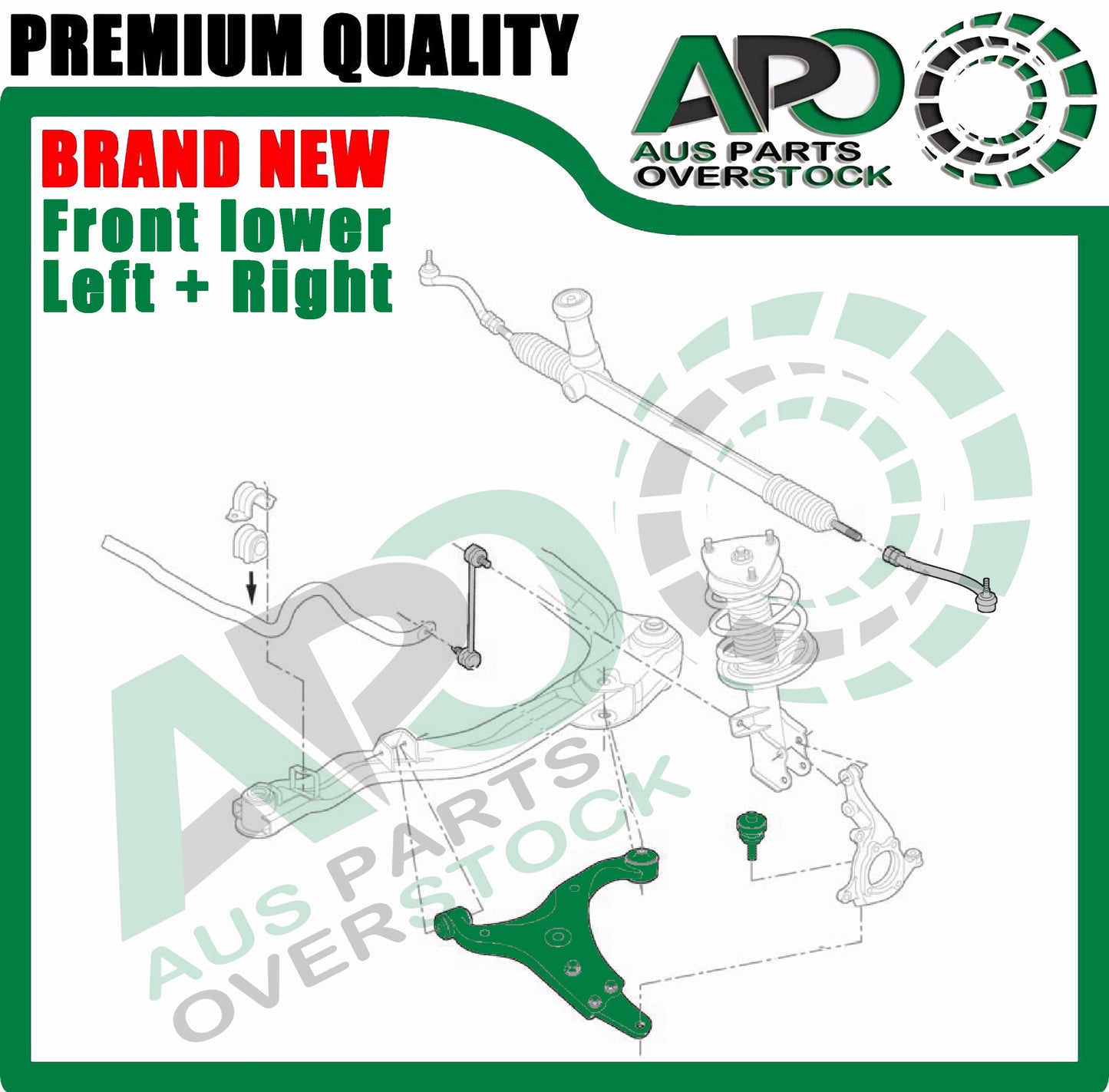 Front Lower Left Right Control Arms Ball Joints for HYUNDAI ELANTRA HD 2005-2011