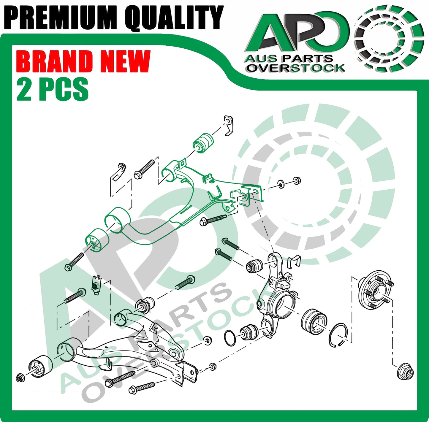 Rear Upper Left & Right Control Arms Land Rover DISCOVERY 3 L319 2004-2009