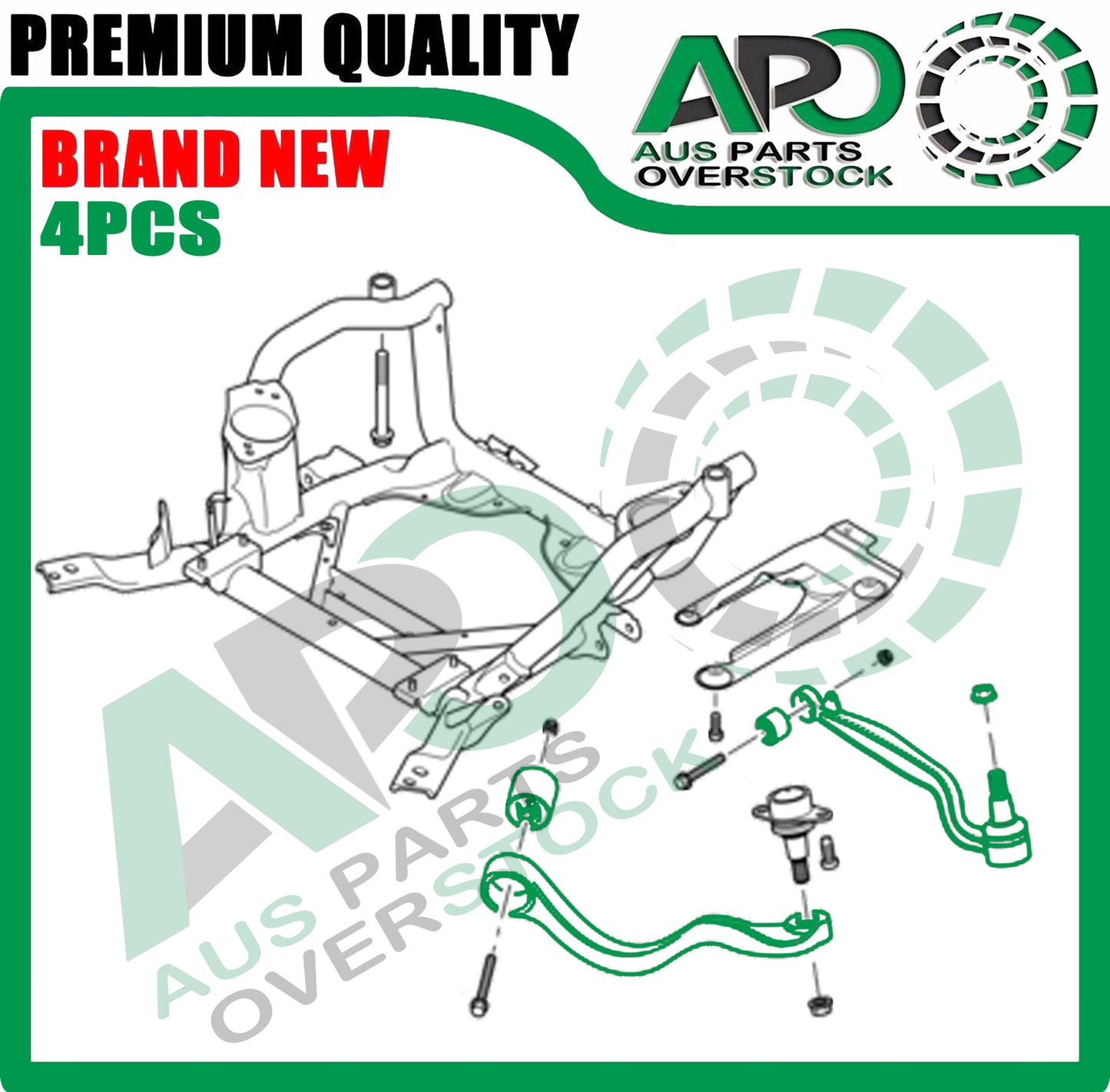 Front Upper Lower Left & Right Control Arms for LAND ROVER RANGE ROVER L322