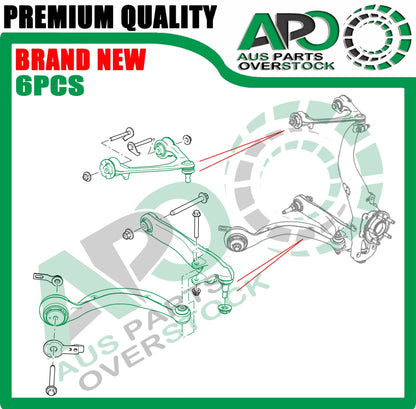 6PCS Front Upper Lower Right Left Control Arms for LAND ROVER RANGE ROVER L560
