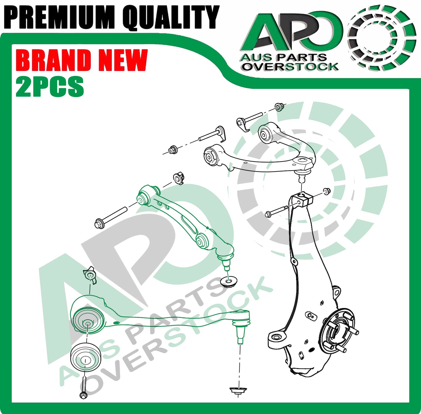 4PCS Front Lower Left Right Control Arms for LAND ROVER Discovery V L462 9/2016-On