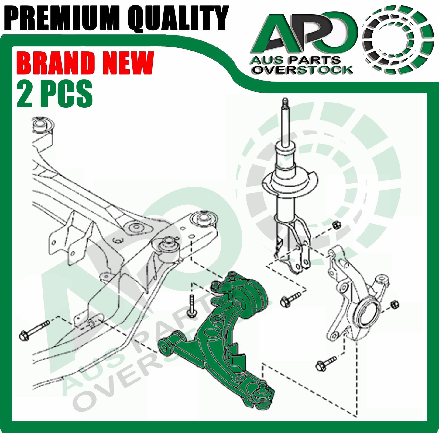 Front Lower Left & Right Control Arms Ball Joints for MAZDA CX-7 ER 2007-2012