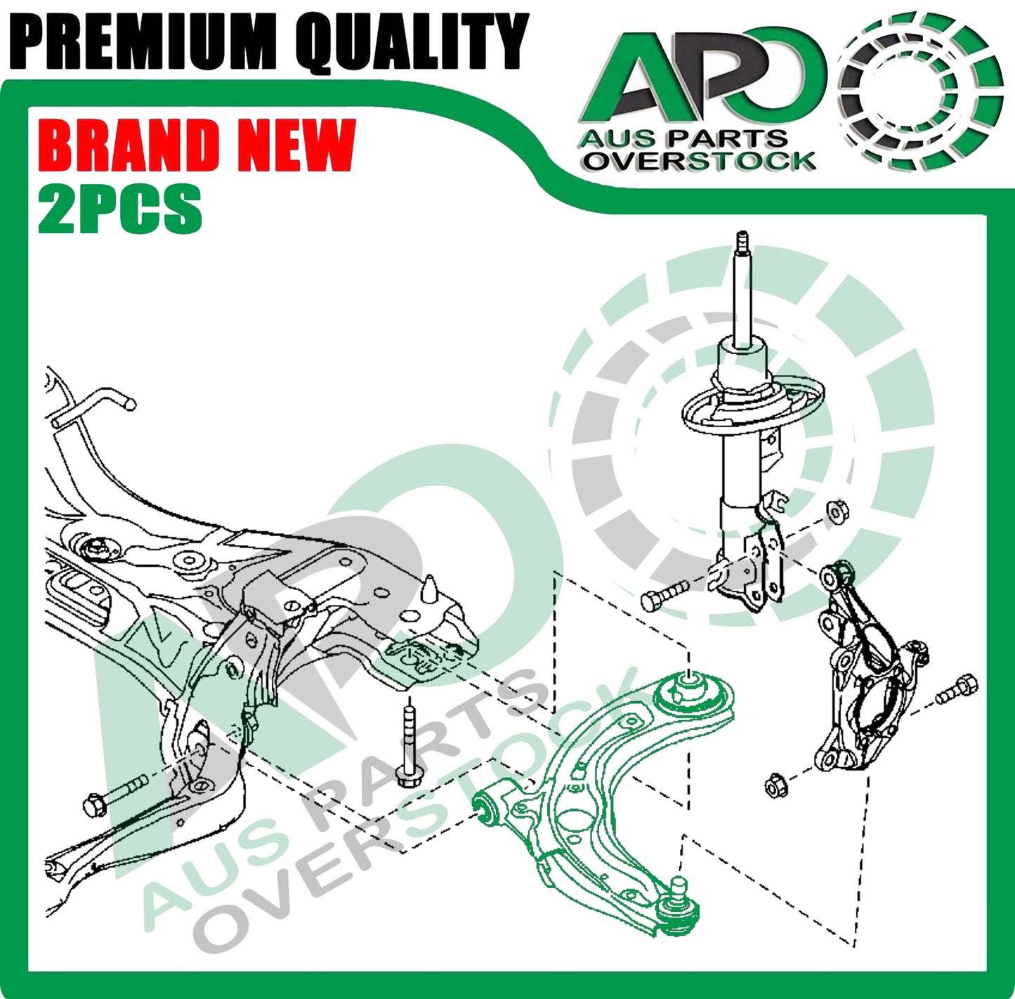 Front Lower Left & Right Control Arms Ball Joints for MAZDA CX-3 DK 2015-On