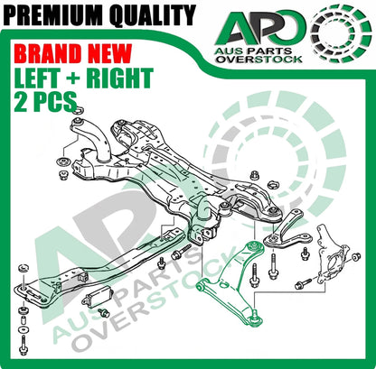 Front Lower Left & Right Control Arms for MITSUBISHI GRANDIS BA 1/2003-1/2011
