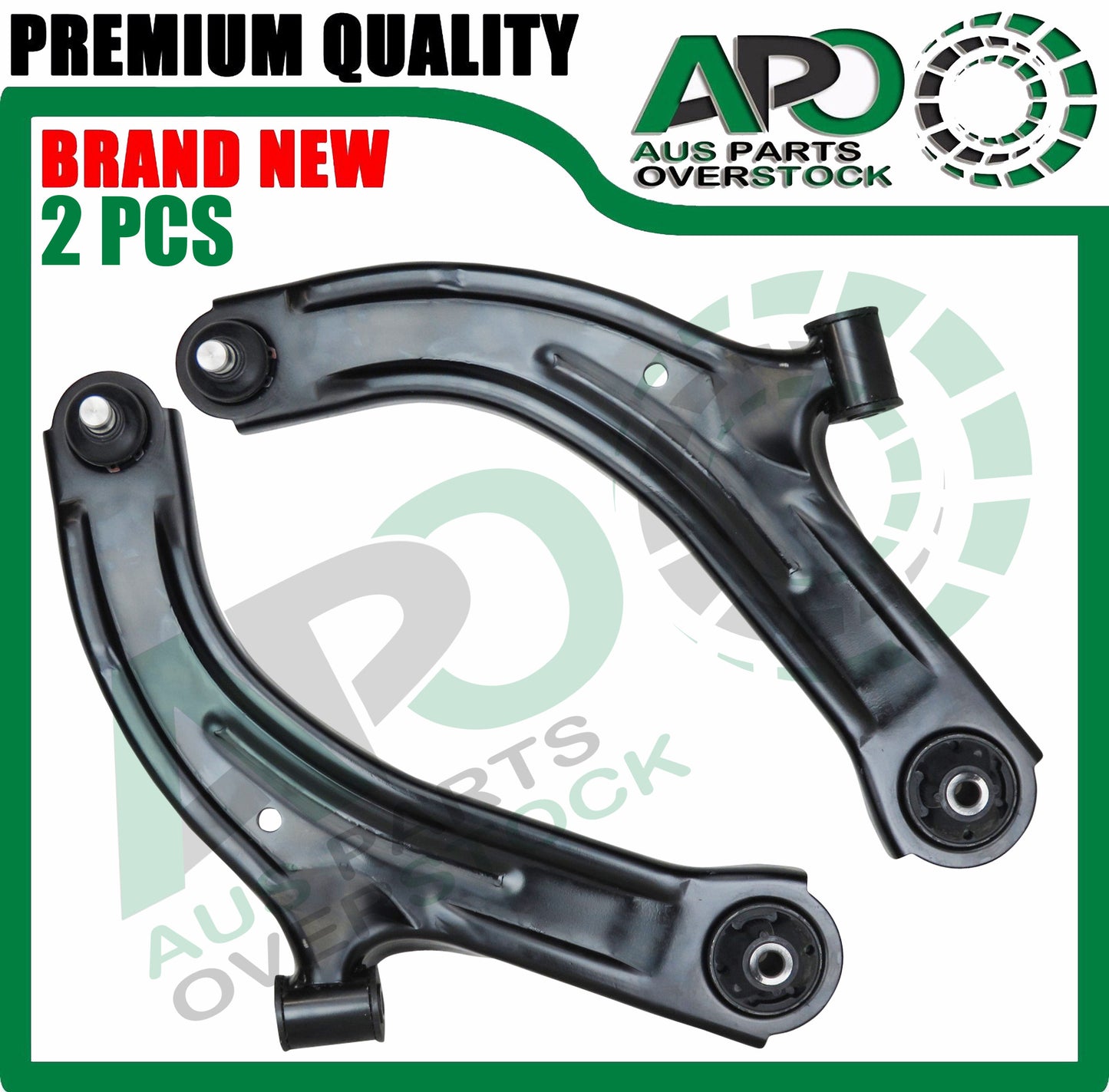 Front Lower Left & Right Control Arms Pair for NISSAN CUBE Z11 / Z12 2002-On