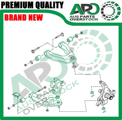 Front Lower Upper Left Right Control Arms for NISSAN Navara D22 4X4 1997-2015