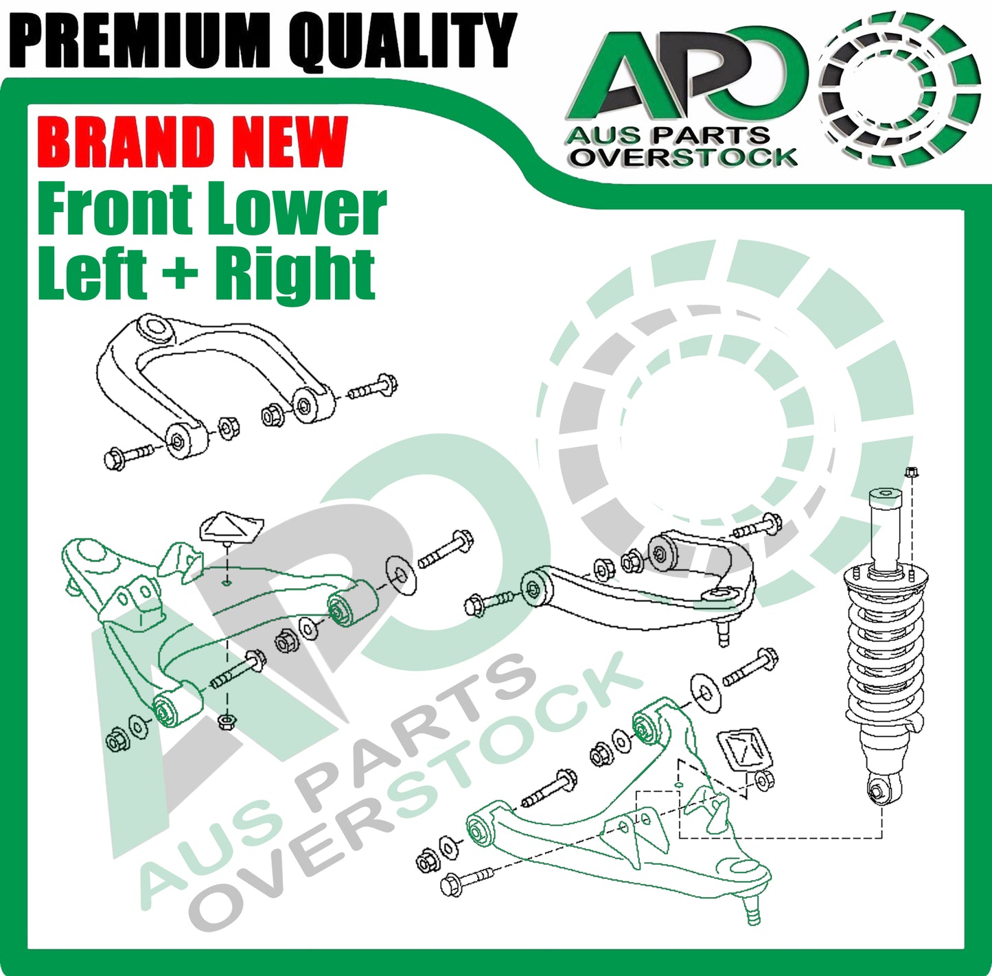 Front Lower Left & Right Control Arms Pair for Infiniti QX80 Z62 2010-On