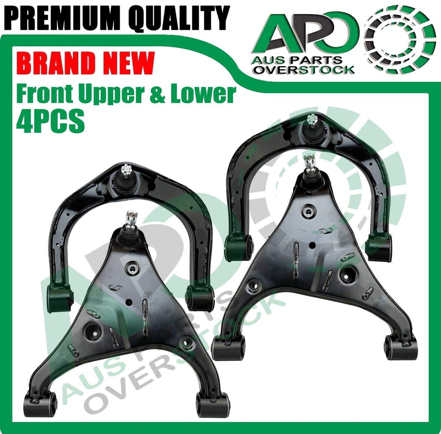 Front Lower & Upper Left & Right Control Arms Pair for NISSAN PATROL Y62 2010-On