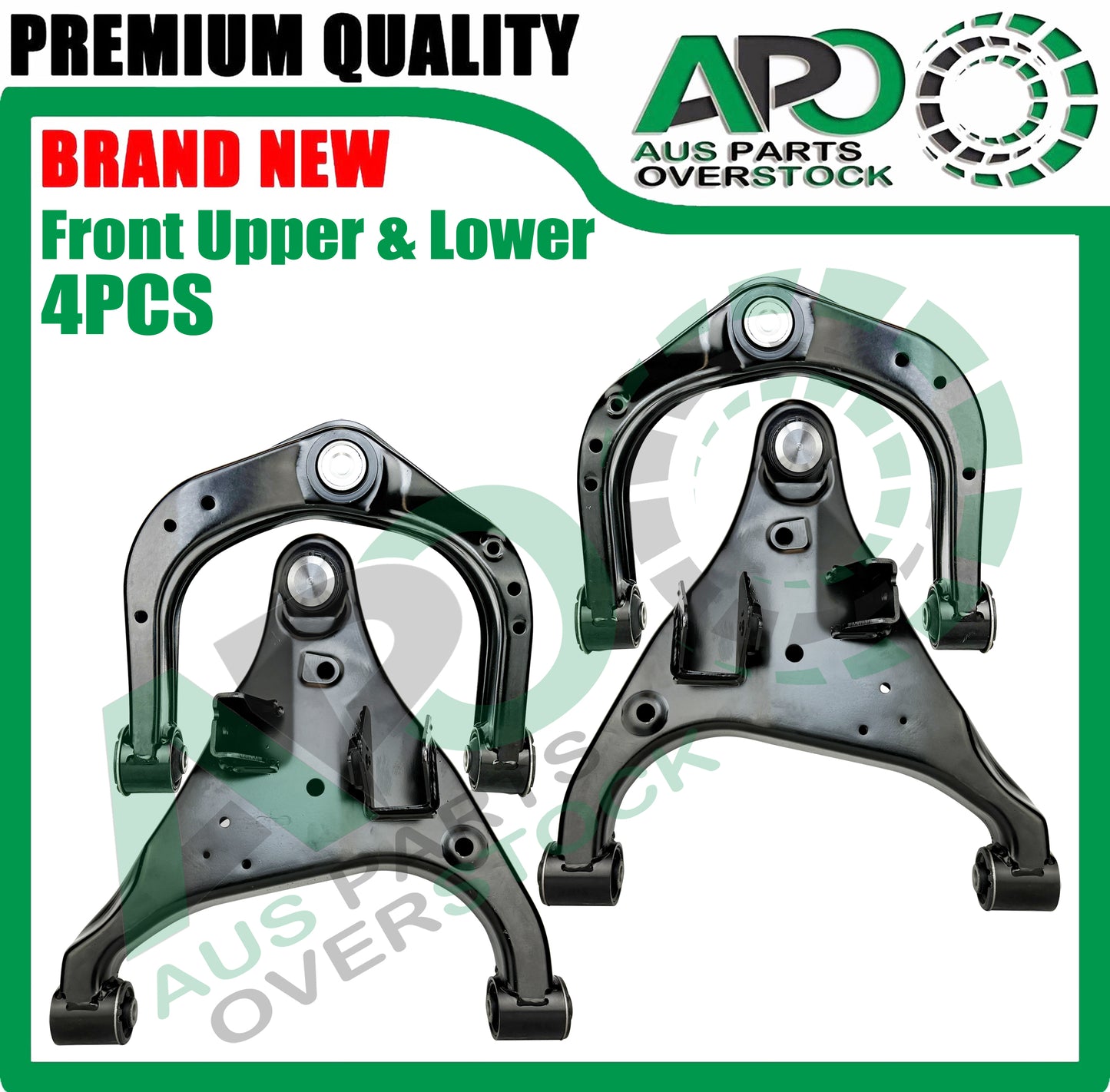 Front Lower & Upper Left & Right Control Arms Pair for NISSAN PATROL Y62 2010-On