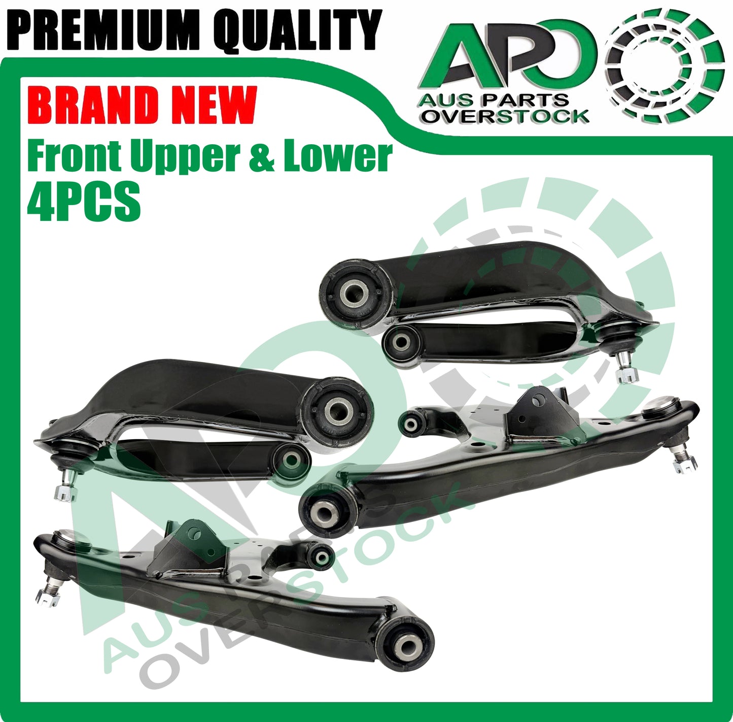 Front Lower & Upper Left & Right Control Arms Pair for NISSAN PATROL Y62 2010-On