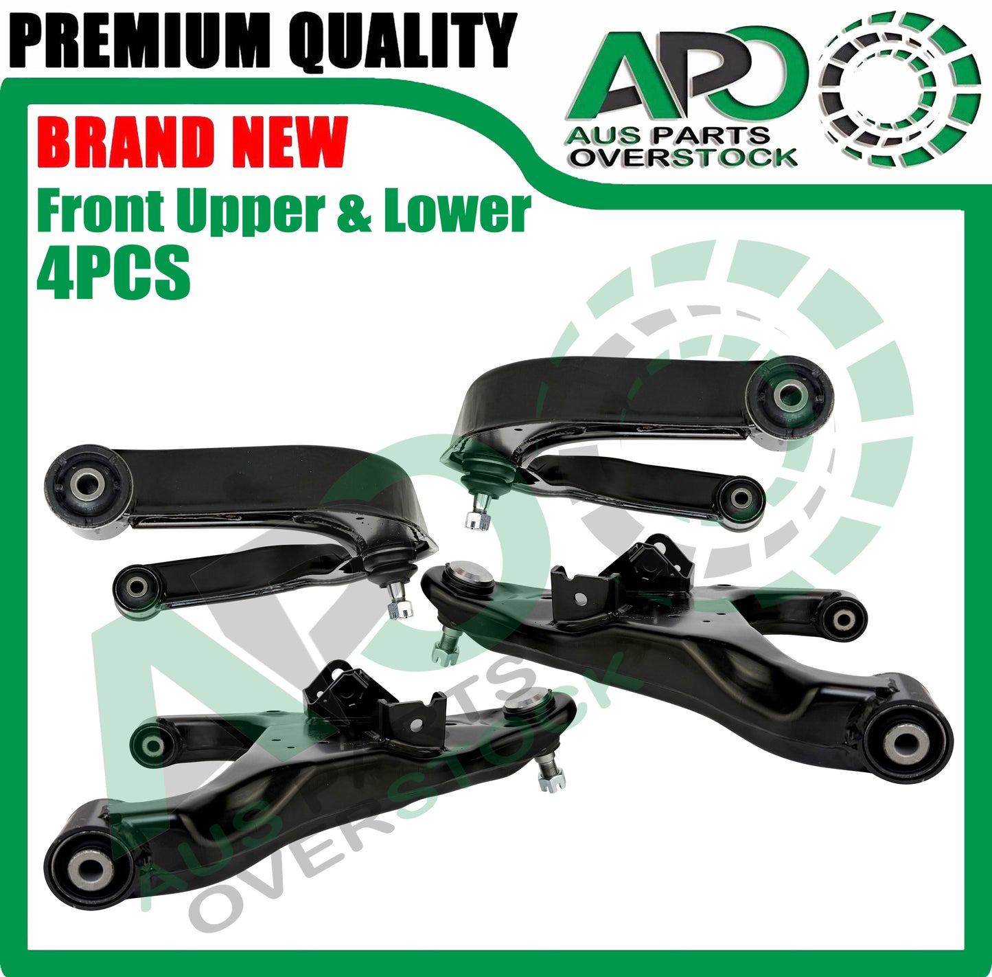Front Lower & Upper Left & Right Control Arms Pair for NISSAN PATROL Y62 2010-On