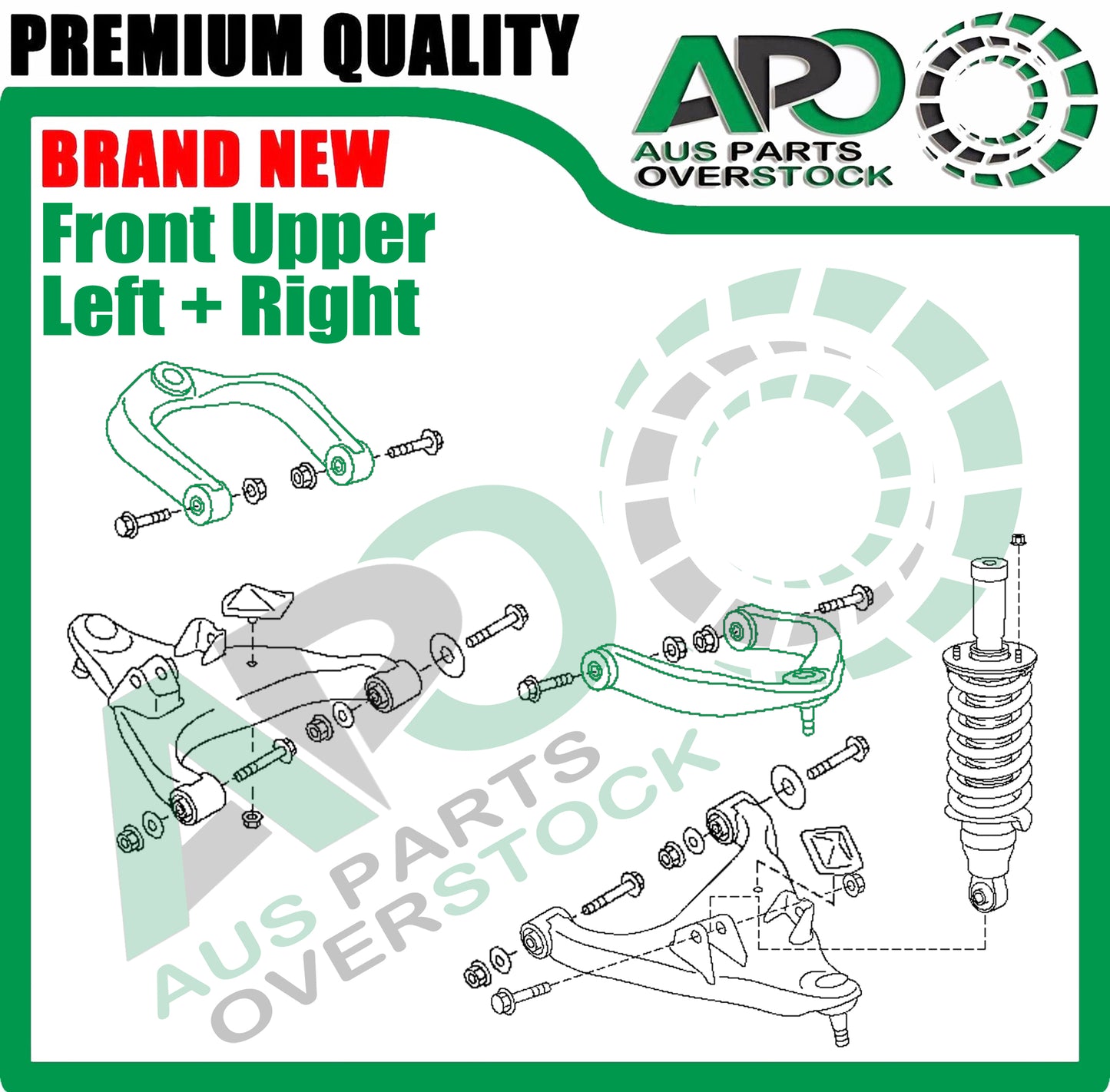 Front Upper Left & Right Control Arms Pair for NISSAN PATROL Y62 2010-On