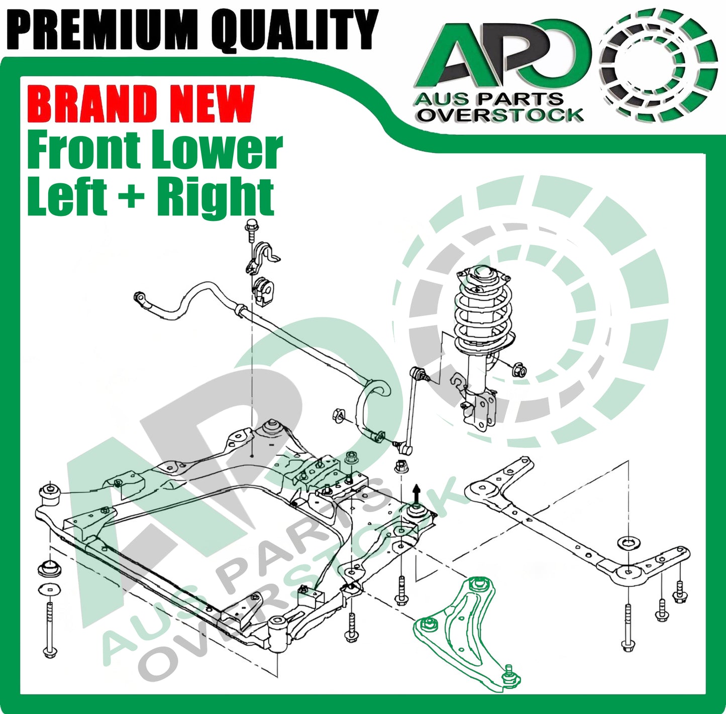Front Lower Left & Right Control Arm & Ball Joints for NISSAN e-NV200 ME0M 2014-2018