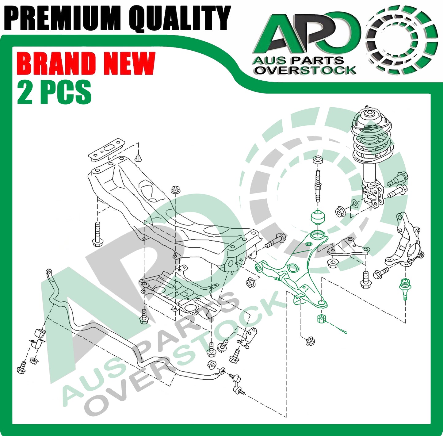 Front Lower Left & Right Control Arms Pair For SUBARU Forester SH 2008-2013